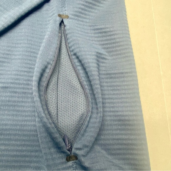 Orvis Blue Quarter-Zip Pullover Women’s Large Side Rear Pocket CASUAL COMFY - Picture 5 of 8